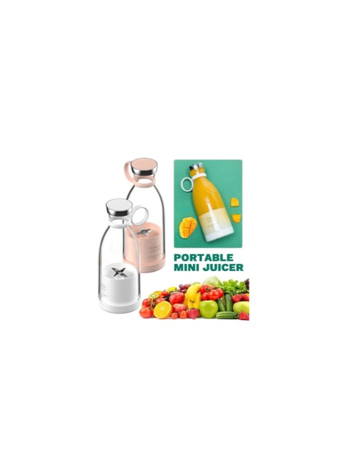 Generic - Portable and Rechargeable Battery Juice Blender  Blue - Design may vary. - Image 1