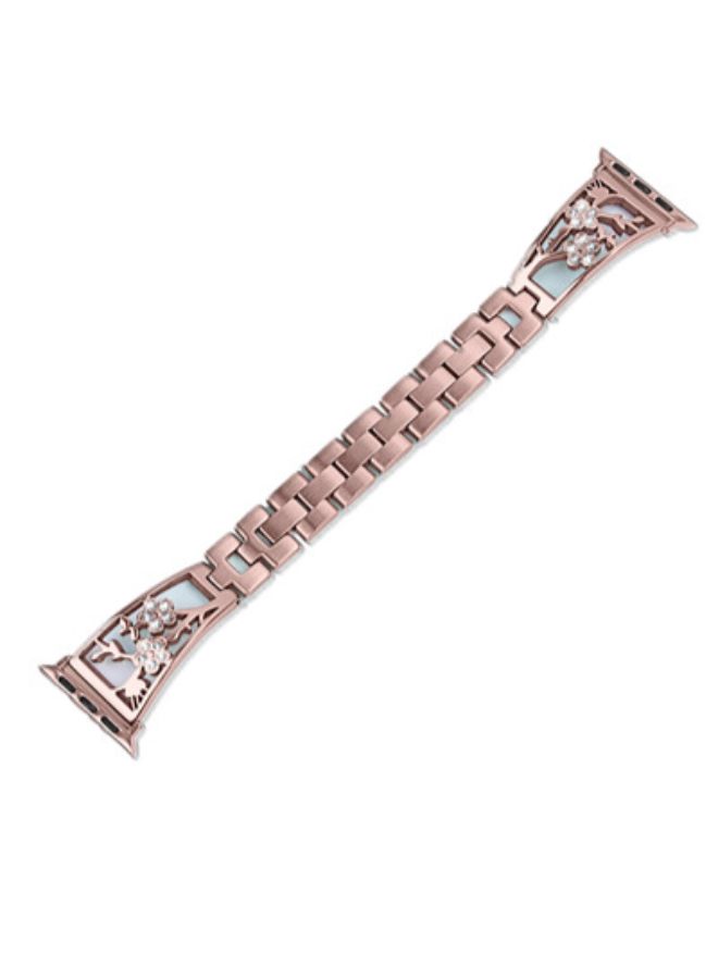 آيسانك سوار بديل لساعة أبل سيريس وردي أحمر - Image 3