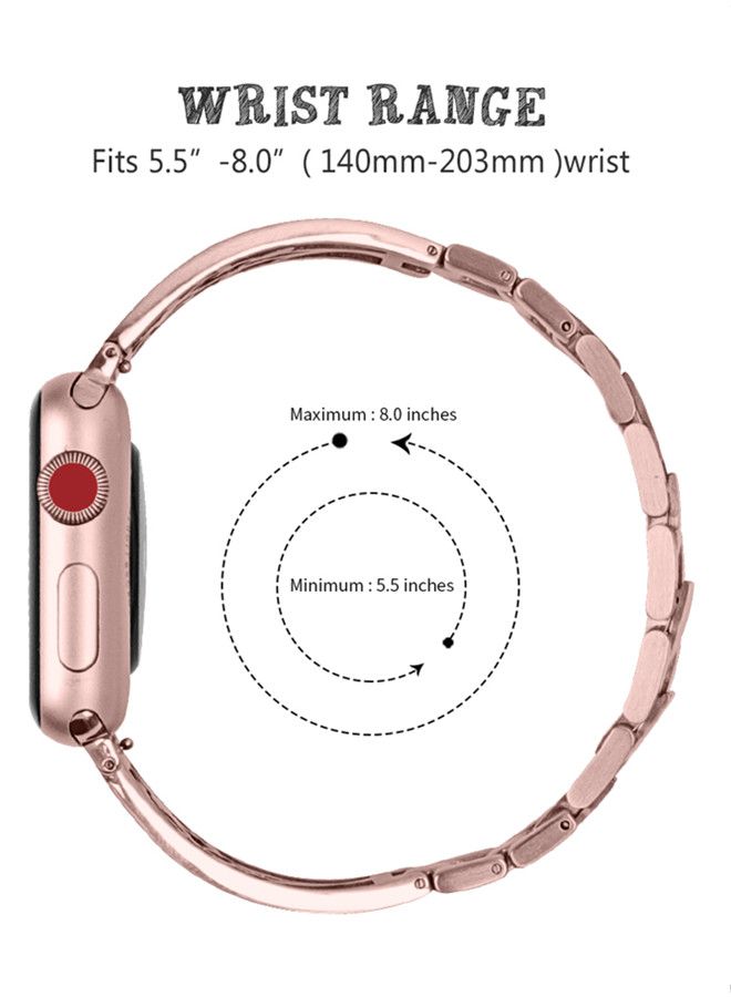 آيسانك سوار بديل لساعة أبل سيريس وردي أحمر - Image 2