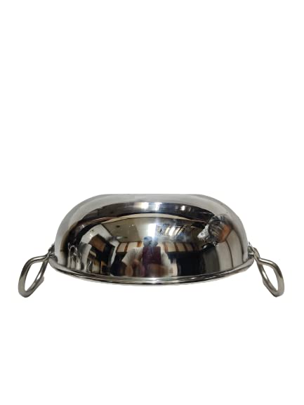 Dynore Stainless Steel Plain Design Serving Handi/Serving Bowl/Kadai Set of 3-250/400 and 650 ML - Image 5