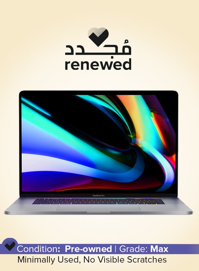 Renewed - MacBook Pro A1990 (2018) Laptop With 15.4-Inch Full HD Display, Core i7 Processor/Hexa Core/16GB RAM/512GB SSD/macOS English Space Grey