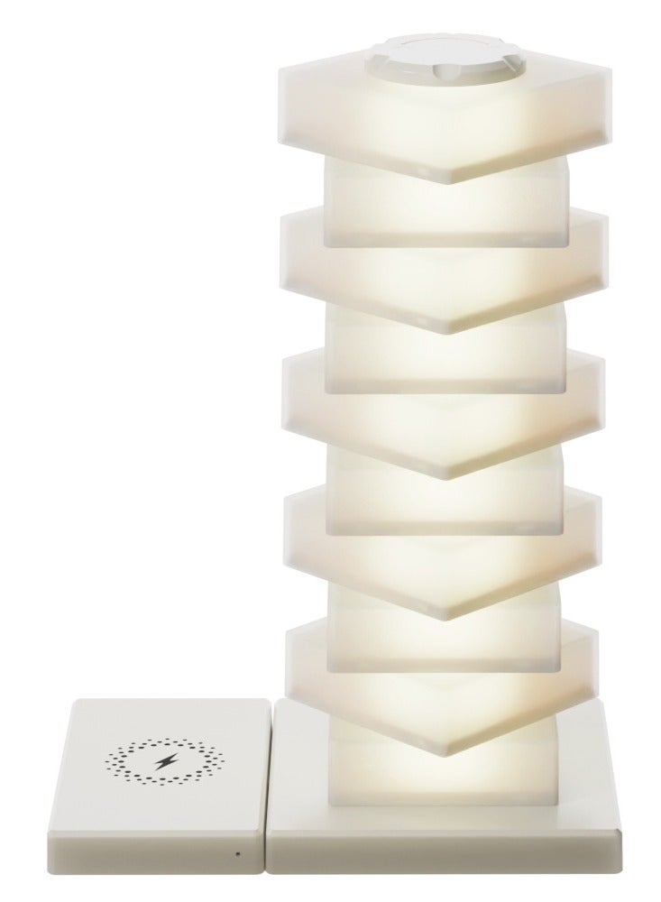 general Colorful DIY Assembly Atmosphere Night Light 15W Wireless Charging Detachable Table Lamp Bedside Lamp Desktop Ornaments - Image 2