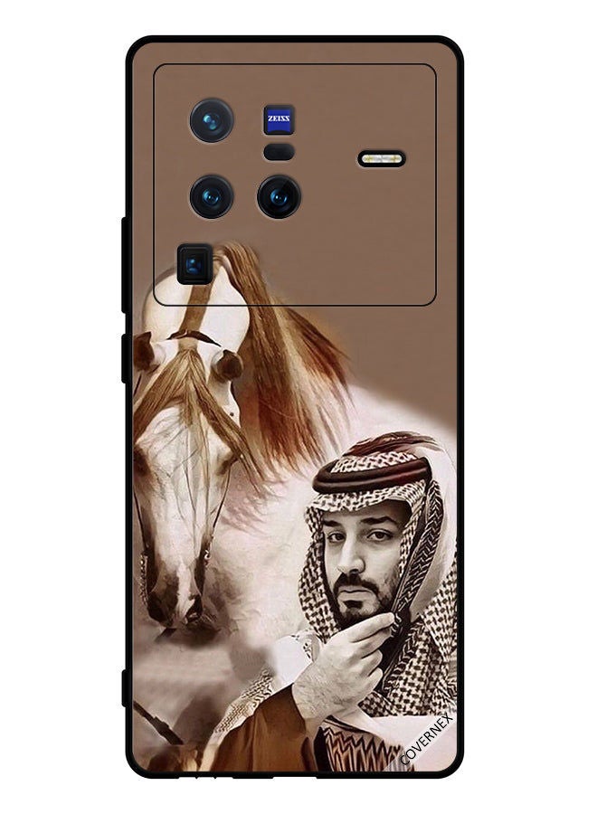 Covernex Protective Case Cover For vivo X80 Pro Mohammad Bin Salman In Front Of Horse - Image 1