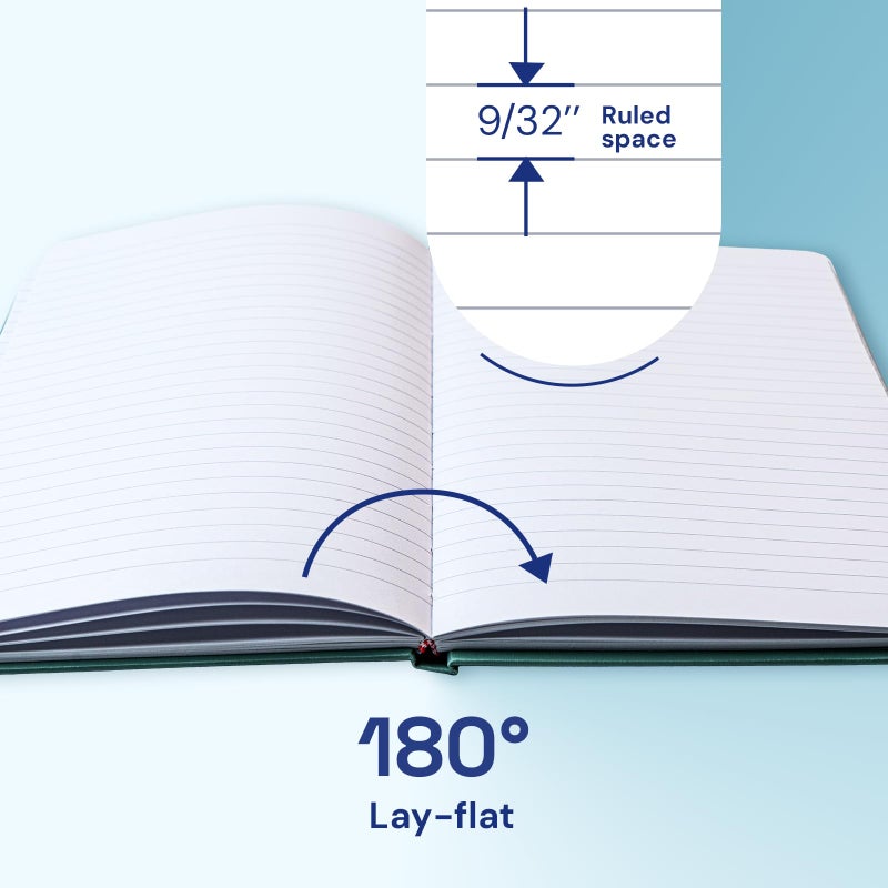 ONAVIA A5 Lined Journal Notebook, 7mm College Ruled Notepad, Journaling for Writing, Work, School, Travel and Note Taking, Hardcover 160 Pages (80 Sheets) 5.79 x 8.3 inches (3 Pack Pink) - Image 3