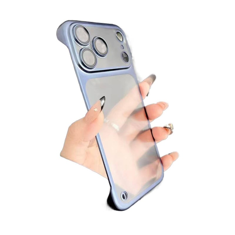 غطاء واقي بPC لـ iPhone 17 / 17 Air / 17 Pro / 17 Pro Max مع حماية عدسة وتصميم بدون إطار مع ملمس غير لامع مع مقاوم للخدش باللون أزرق - Veloris - Image 1