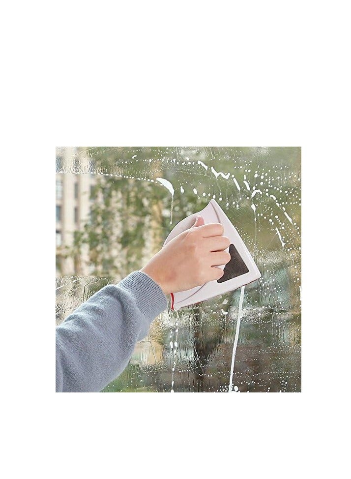 Double-sided magnetic window wiper, very durable for cleaning glass from both sides, high-mounted window and car glass cleaning brush - Image 3