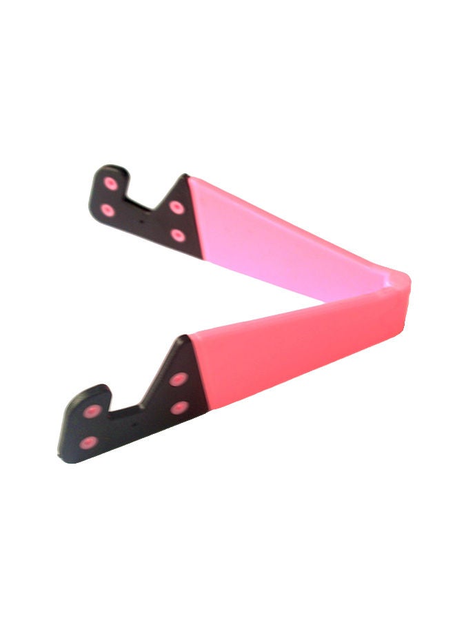 NIBEMINENT V-Shaped Foldable Mobile Cell Phone Stand Holder Pink/Black 