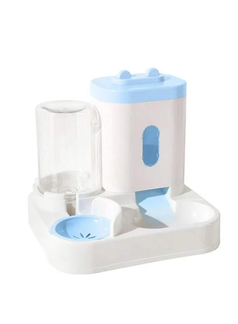 2 in 1 Automatic Pet Feeder ,Cat Feeding Bowl and Water Dispenser, Drinking Bowl - Image 1
