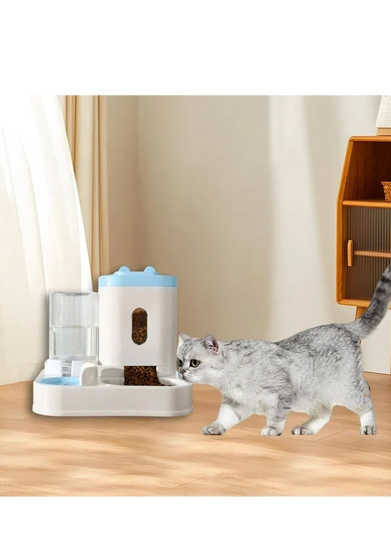 2 in 1 Automatic Pet Feeder ,Cat Feeding Bowl and Water Dispenser, Drinking Bowl - Image 4