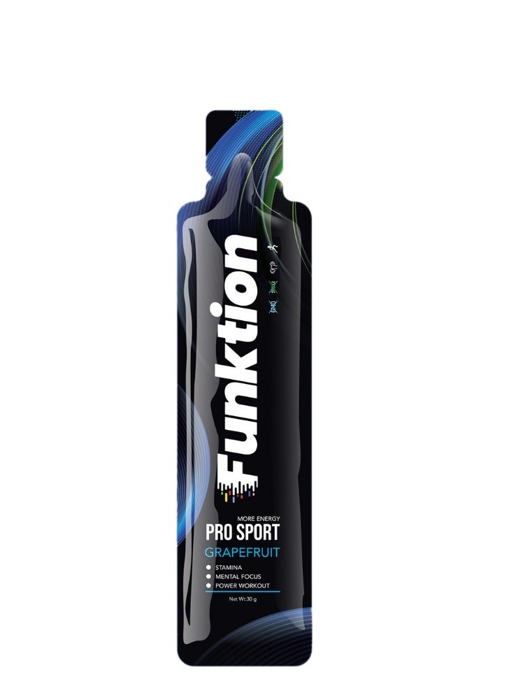 Funktion - Pre-Workout Energy Gel | 40mg Caffeine, 300mg L-Carnitine, Citrulline, Creatine Monohydrate, Beta-Alanine, L-Arginine, Taurine, Vitamin B | Boosts Energy, Strength, and Focus - Image 1