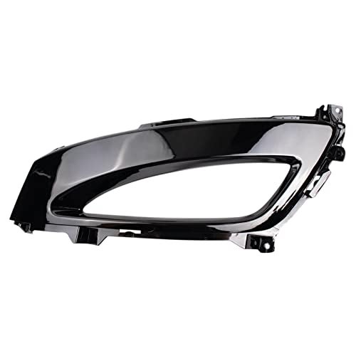 TRQ Front Left Fog Light Bezel Black Drivers Side Compatible with 2012-2013 Kia Optima KI1038110 - Image 1