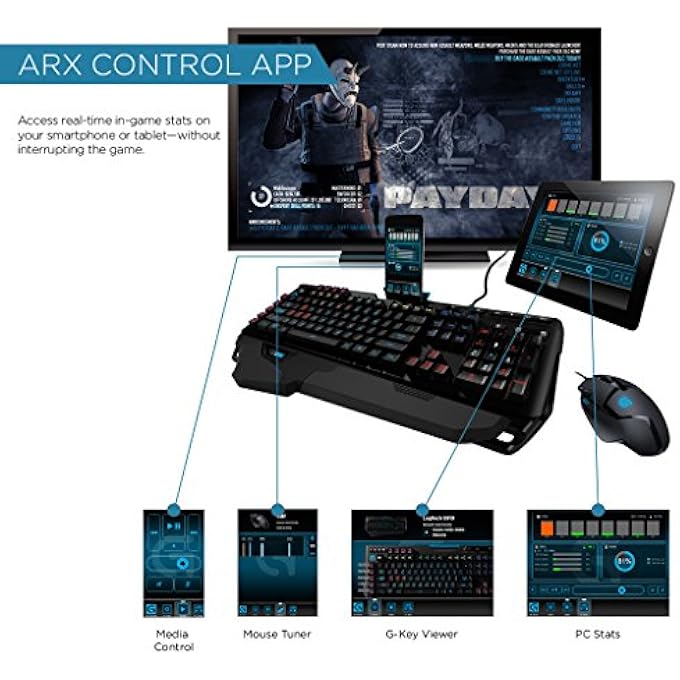 rayihni 910 ORION SPARK RGB MECHANICAL GAMING KEYBOARD – 9 PROGRAMMABLE BUTTONS, DEDICATED MEDIA CONTROLS - Image 2