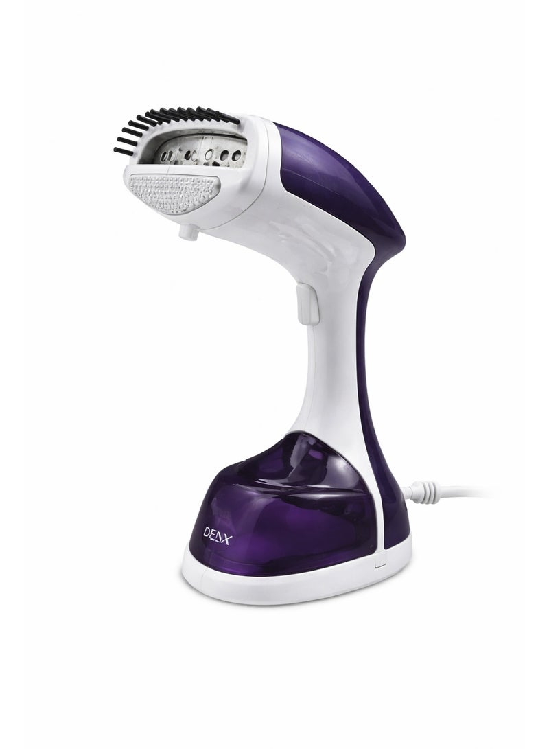 مكواة بخار ملابس محمولة DENX موديل DX3005 بقوة 1200 وات مع خزان مياه قابل للإزالة وفرشاة