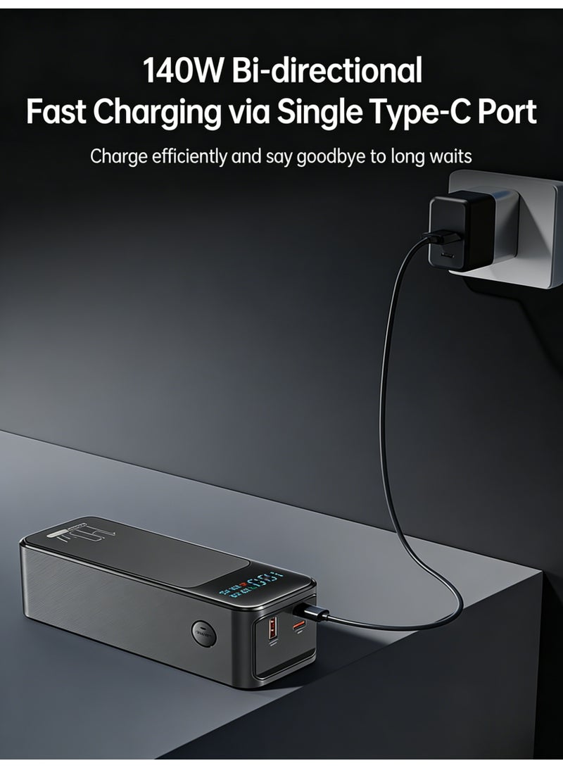 140W Laptop Power Bank, 27000mAh Portable Charger with Smart LED Display, High-Speed PD Fast Charging for MacBooks, Laptops, Phones & Tablets, Airplane-Friendly Battery Pack with  C-C Cable Included - Image 3