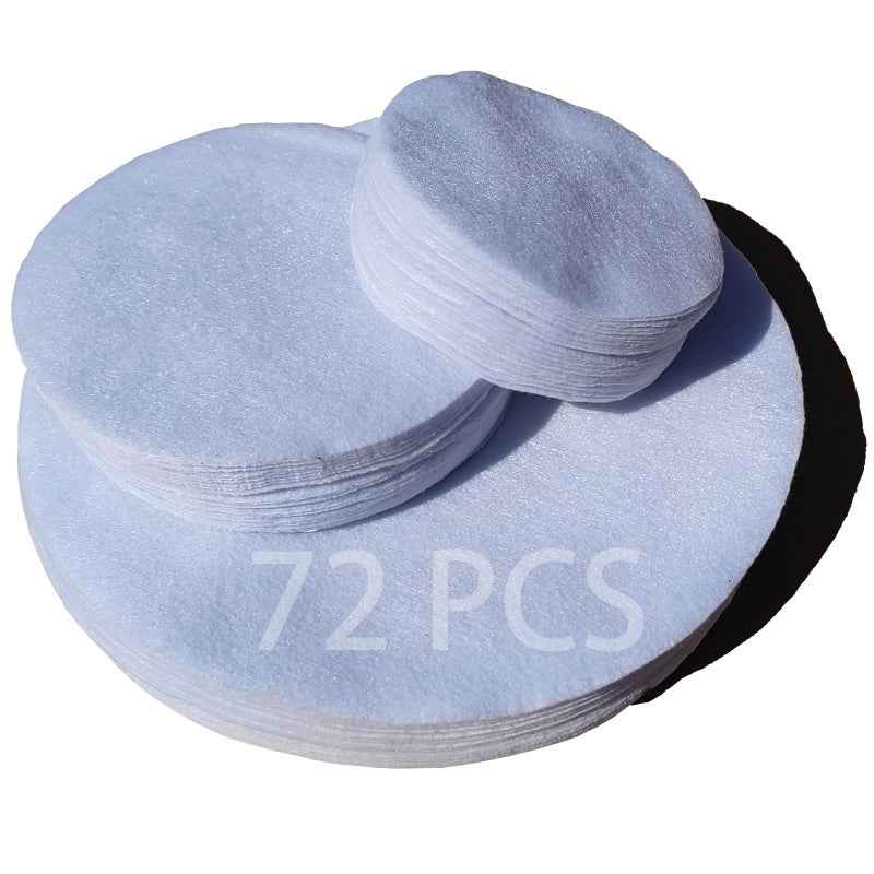 FCSTYODO Felt Plate Dividers, 72 PCS Soft Premium Plate Protectors for Stacking Cookware Storage, Washable & Reusable Separators Pads for Stacking & Protection, 24 Each of 10/6/4.5 inch - Image 1