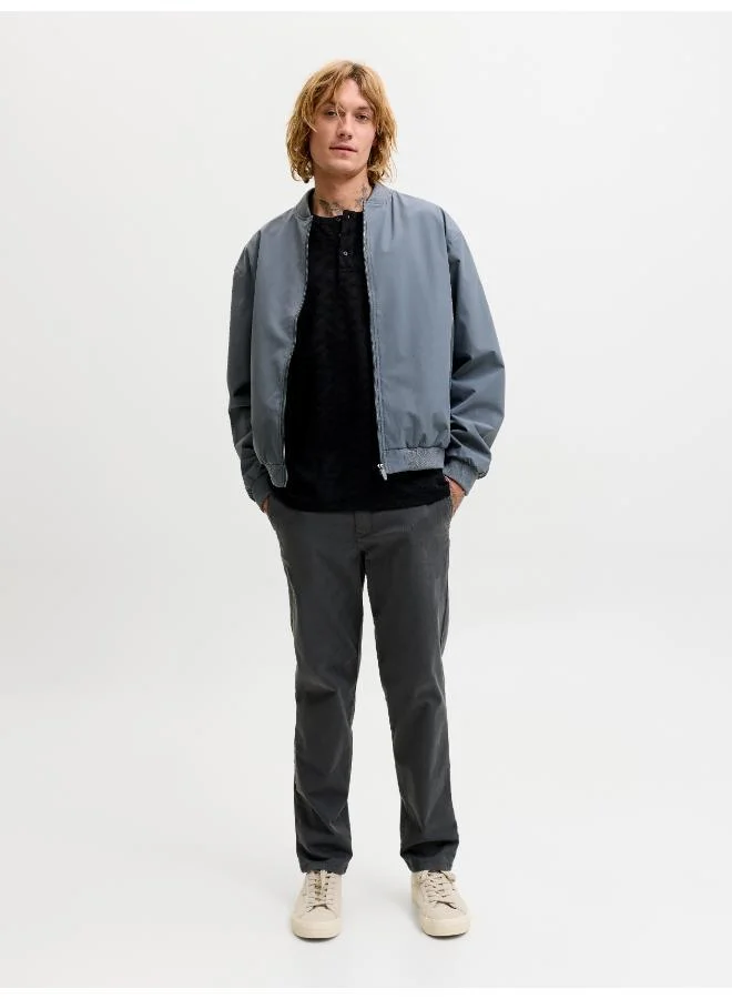 JACK & JONES  solid zip through bomber jacket for Men | Best Price UAE