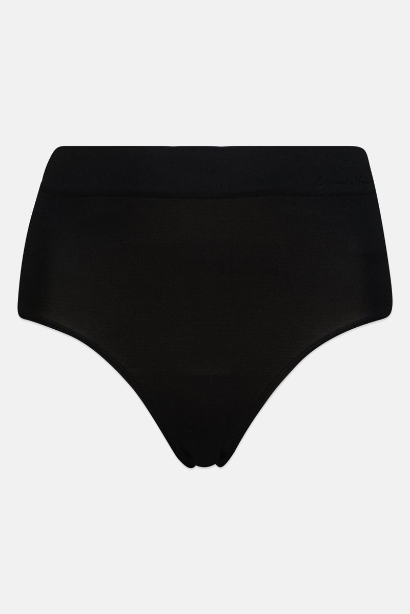 Gloria Vanderbilt Women 3 Pieces Brand Logo Seamless Brief, Multicolor - Image 2