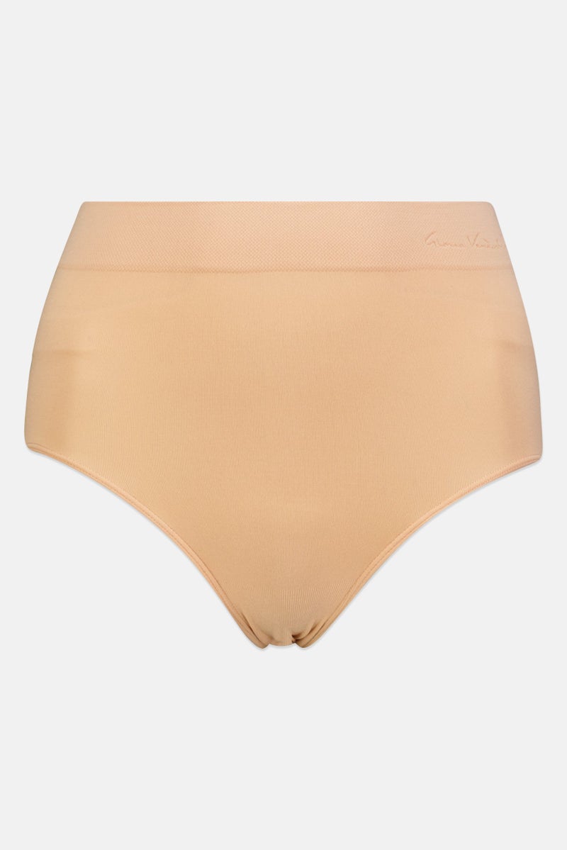 Gloria Vanderbilt Women 3 Pieces Brand Logo Seamless Brief, Multicolor - Image 4