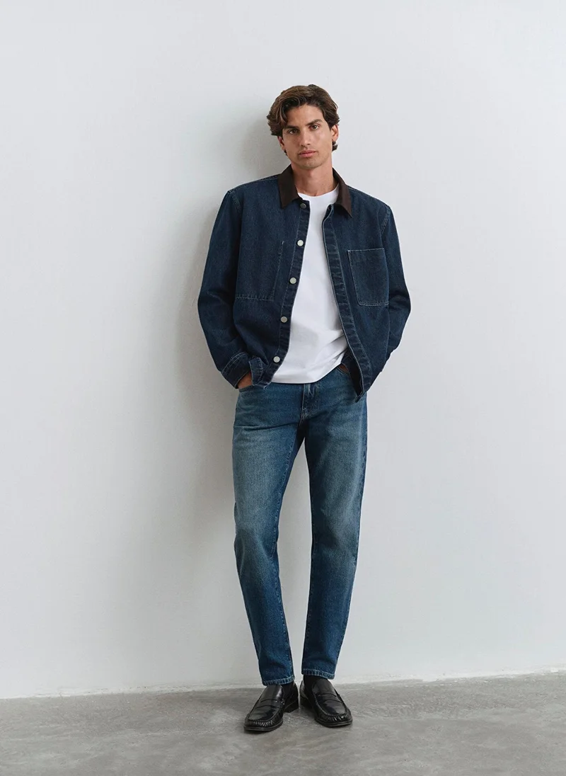مافي London Deep Blue Denim Jean Pants