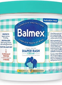 Balmex Diaper Rash Cream With Zinc Oxide 16 oz (453g)  - Image 1