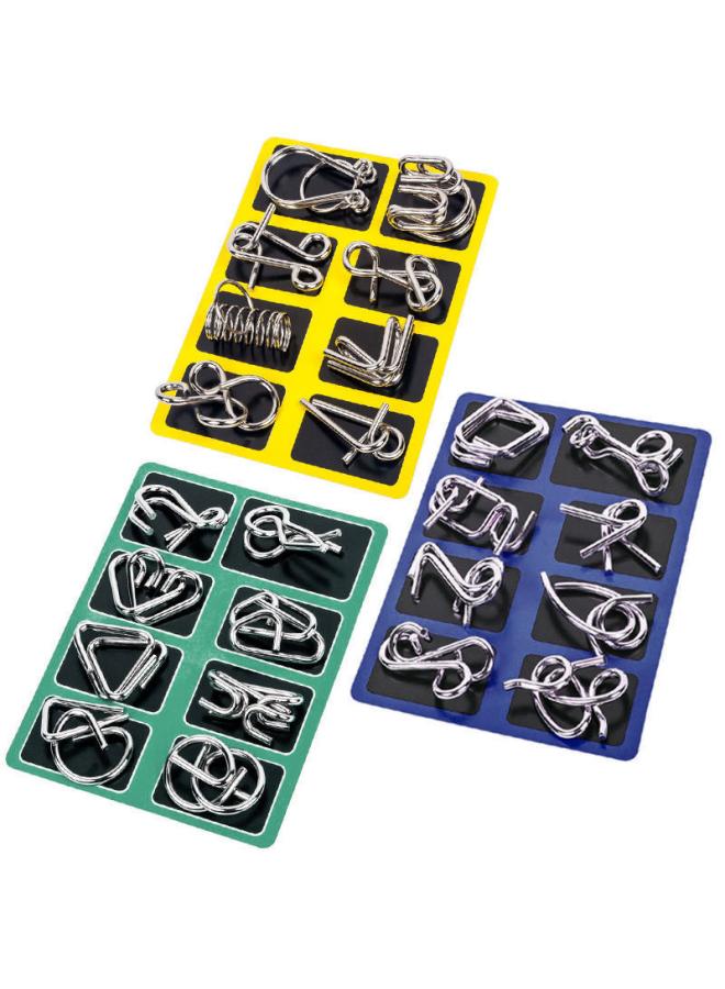 Nine-chain Unlock Ring Intelligence Buckle Full Set Of Educational Toys Luban Lock Kong Ming Lock Full Set Of Children's Toy Set 