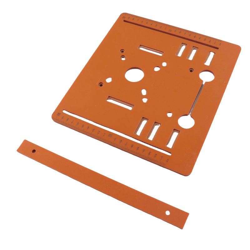 Phenolic Resin Circular Saw Base Plate 28x25cm with Clear Scale Markings and Hole Design - Image 4