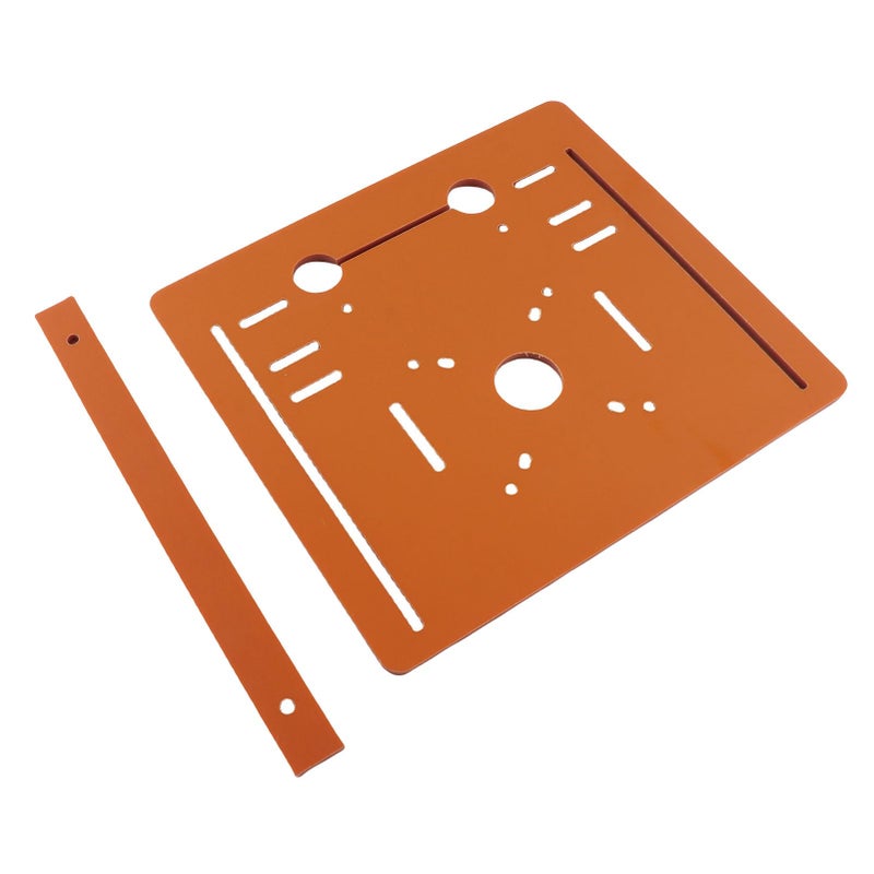 Phenolic Resin Circular Saw Base Plate 28x25cm with Clear Scale Markings and Hole Design - Image 2