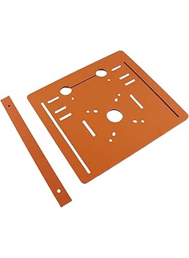 Phenolic Resin Circular Saw Base Plate 28x25cm with Clear Scale Markings and Hole Design - Image 1