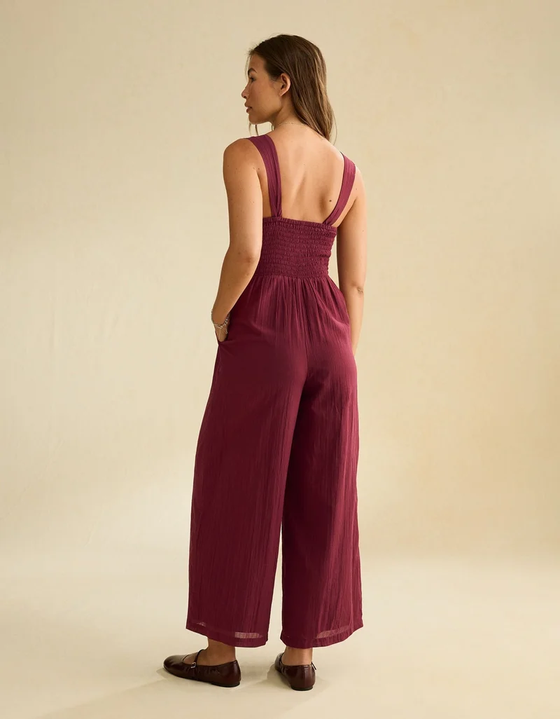 American Eagle AE Smocked Bella Jumpsuit