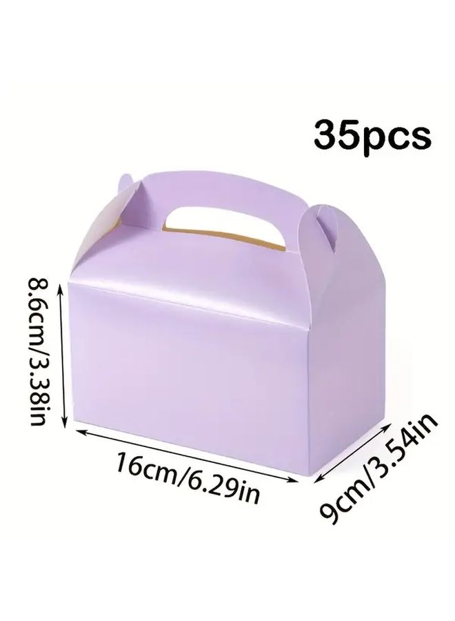 Light Purple Gift Box 35pcs 16x9x8.6cm Simple Stylish Design for Birthday Party Holiday Gifts - Image 3