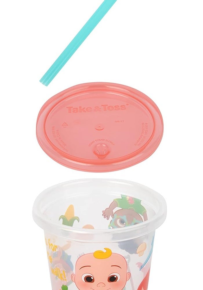 The First Years Take & Toss CoComelon Straw Cups 10 Oz - 8 Toddler Cups - Image 5