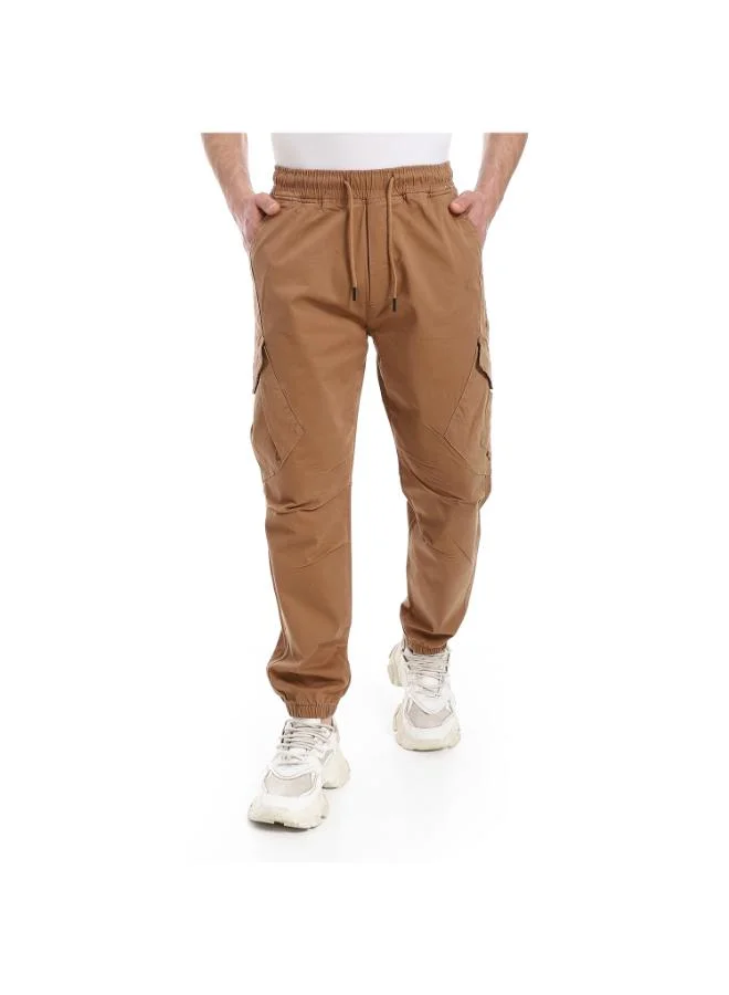 Coup Coup Men Gabardine Jogger Pants 1330176 38 - Camel