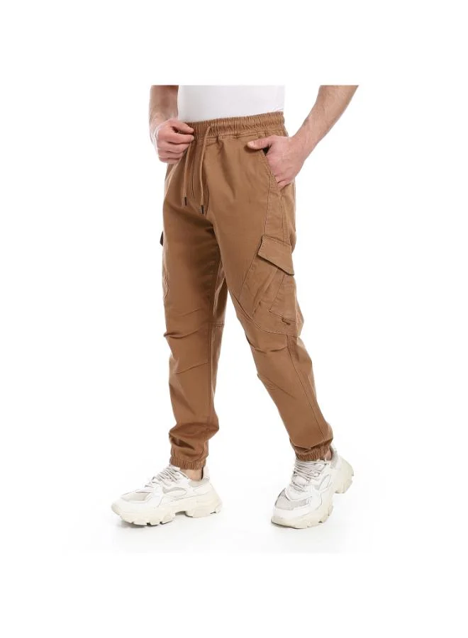 Coup Coup Men Gabardine Jogger Pants 1330176 38 - Camel