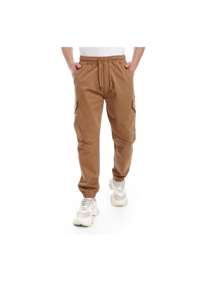 Coup Coup Men Gabardine Jogger Pants 1330176 38 - Camel