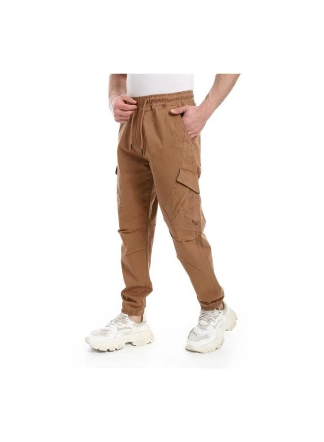 Coup Coup Men Gabardine Jogger Pants 1330176 38 - Camel