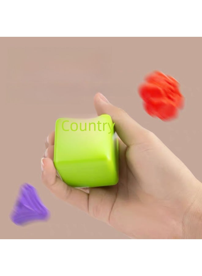 Baby Rainbow Secele Montessori Educational Toys Early Teaching Aids Training Baby Hand-eye Coordination Touch Ball Hand-catching Ball - Image 4
