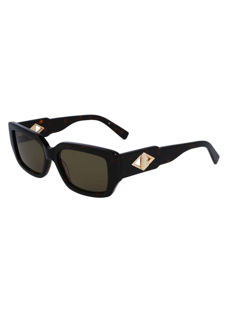 LACOSTE نظارة شمسية نسائية L6021S-214-5516 هافانا  - Image 2