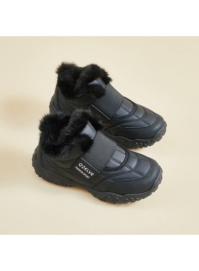 Snow Boots Women's  Autumn And Winter New Thick-soled Plus Velvet Thickened Short Tube Boots Non-slip Warm Cotton Shoes