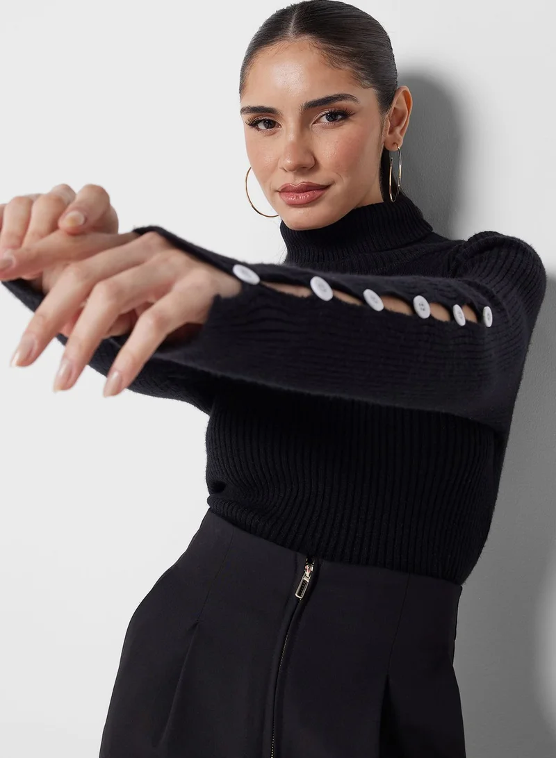 ELLA Sleeve Details Sweater
