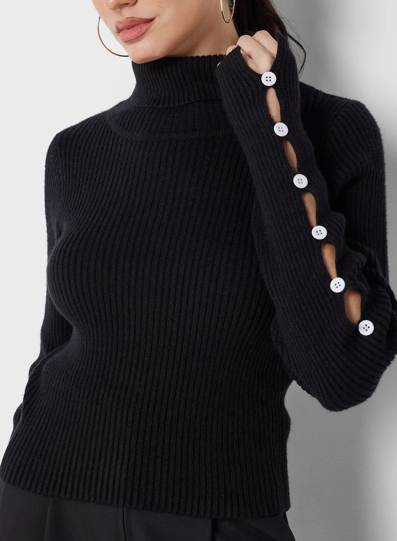 ELLA Sleeve Details Sweater