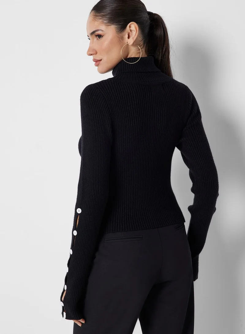 ELLA Sleeve Details Sweater