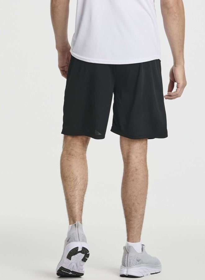 REALESSENTIALS 3 Pack Mens 2 in 1 Gym Shorts Workout Running Athletic Sport Spandex Underneath Compression Liner Exercise 7 Inch Pockets - Image 3