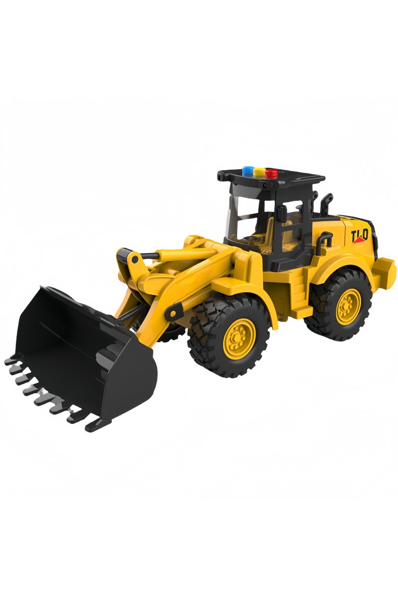 TLD 🚜 Inertia-Powered Bulldozer Toy Truck – Realistic Construction Vehicle with Sound Effects, Durable ABS Plastic, Educational Engineering Toy for Boys Girls Ages 3+, Push-and-Go Function 🚧 - Image 2