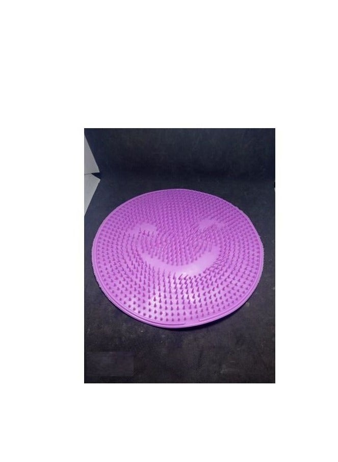 A set of two soft and flexible silicone foot pads that help to gently clean and massage the feet and body, with a non-slip base to ensure safety during showering. - Image 2