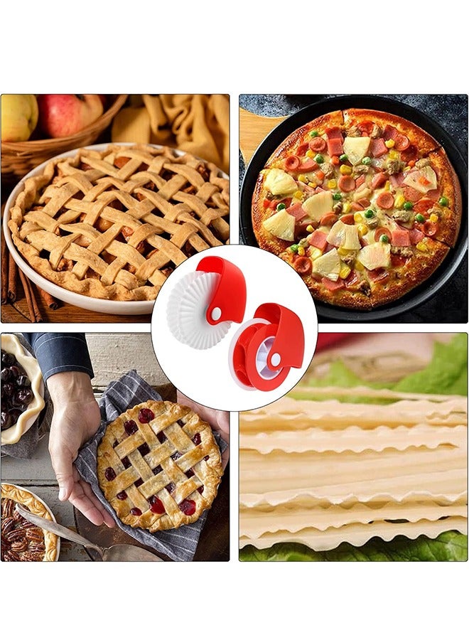 Pastry Cutting Wheel & Rolled Pastry Pie Crimper, Baking & Cooking Tool for Apple Pie Crust or Ravioli Pasta - Image 4