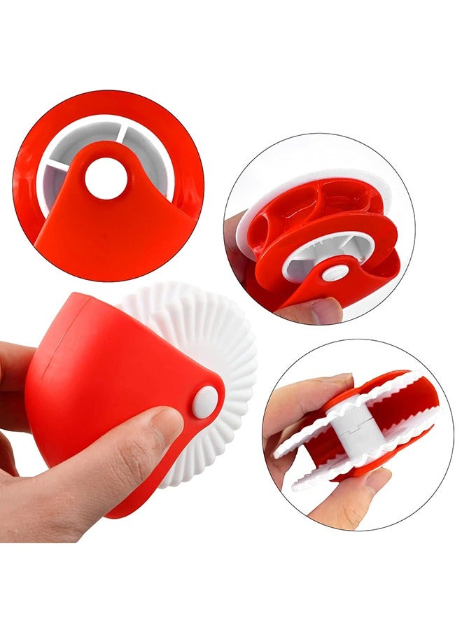 Pastry Cutting Wheel & Rolled Pastry Pie Crimper, Baking & Cooking Tool for Apple Pie Crust or Ravioli Pasta - Image 3