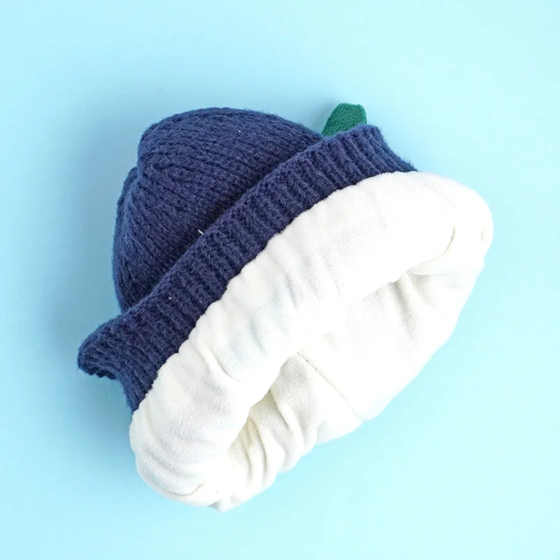 LITTLE SURPRISE BOX Navy 3D Head And Tail Knitten Woolen Winter Cap & Beanie