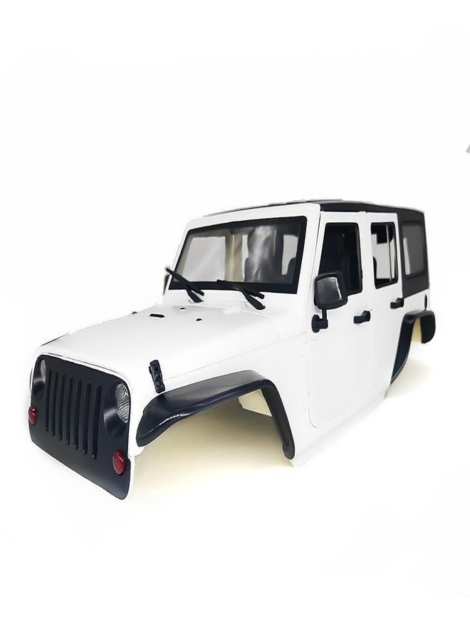 YSKMLOLP 1/10 Jeep Hard Body Shell kit,Open Car Shell Kit 313mm Wheelbase for RC Crawler Car Axial SCX10 SCX10 II 90046 90047 RGT EX86100 (Plain Colour) - Image 1