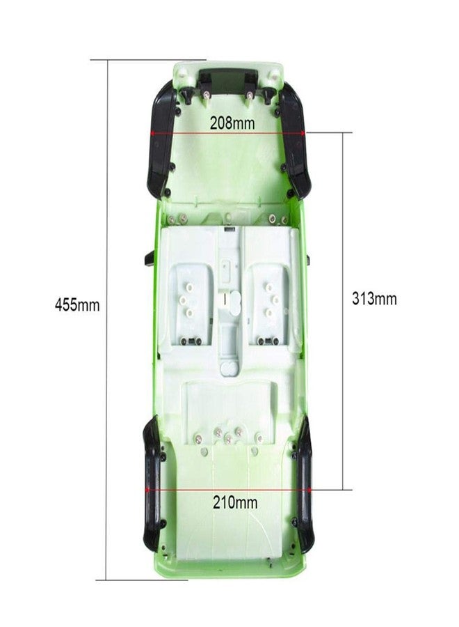 YSKMLOLP 1/10 Jeep Hard Body Shell kit,Open Car Shell Kit 313mm Wheelbase for RC Crawler Car Axial SCX10 SCX10 II 90046 90047 RGT EX86100 (Plain Colour) - Image 2