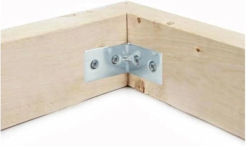 RWRAPS 10 Pack L Shaped Corner Brackets 2x2 Inch Metal Furniture Braces for Drawer Shelf Wall - Image 3